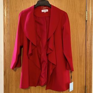 Calvin Klein Red Blazer - NWT